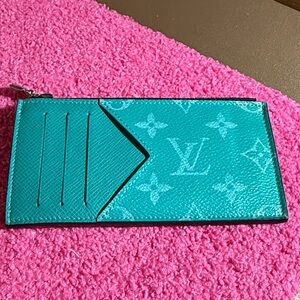 Authentic Louis Vuitton Taigarama Coin Card Holder